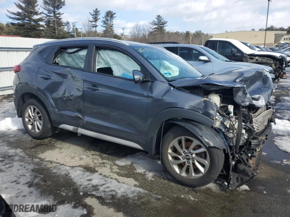 2017 Hyundai Tucson SE Plus with VIN KM8J3CA48HU452759, listed as a Copart auction lot 44678225 with 92,939 mi miles and Salvage Title. Bid and sale history available at carsss.com. Image 4.
