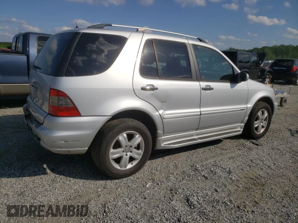 2005 Mercedes-Benz M 500 with VIN 4JGAB75E45A539908, listed as a Copart auction lot 55171955 with 162,425 mi miles and Clean Title. Bid and sale history available at DreamBid. Image 3.