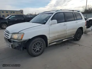 2001 Toyota Highlander with VIN JTEGF21A910017537, listed as a Copart auction lot 87800215 with 284,267 mi miles and Salvage Title. Bid and sale history available at carsss.com. Image 1.