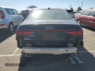 2021 Audi A8 with VIN WAU8EAF88MN015214, listed as a Copart auction lot 40600294 with 6,714 mi miles. Bid and sale history available at carsss.com. Image 6.