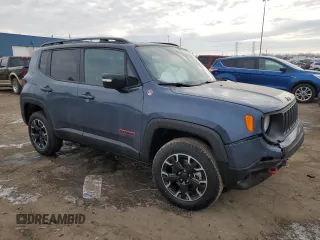 2023 Jeep Renegade Trailhawk with VIN ZACNJDC13PPP73433, listed as a Copart auction lot 44971695 with 13,515 mi miles and Salvage title. Bid and sale history available at DreamBid. Image 4.