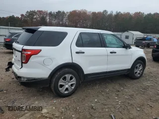 2014 Ford Utility Police Interceptor with VIN 1FM5K8AR9EGC40024, listed as a Copart auction lot 80796454 with 113,573 mi miles and Salvage Title. Bid and sale history available at carsss.com. Image 3.