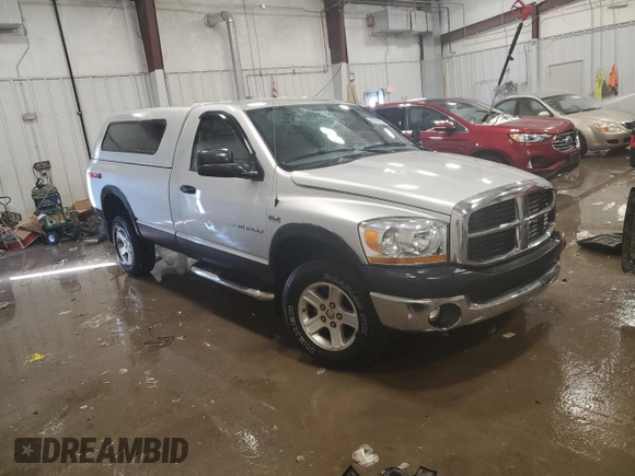 2006 Dodge 1500 SLT with VIN 1D7HU16266J217017, listed as a Copart auction lot 45588125 with 95,745 mi miles and Non Repairable. Bid and sale history available at DreamBid. Image 4.