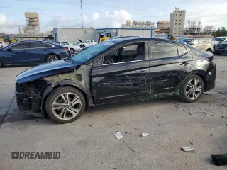 2017 Hyundai Elantra Limited with VIN 5NPD84LF2HH057008, listed as a Copart auction lot 59939825 with 89,616 mi miles and Salvage title. Bid and sale history available at DreamBid. Image 1.