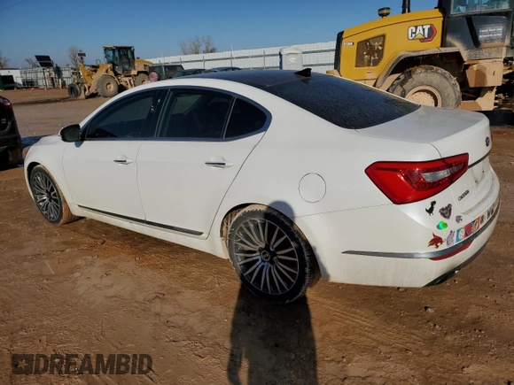 2014 Kia Cadenza Premium with VIN KNALN4D79E5131335, listed as a Copart auction lot 44814715 with 121,479 mi miles and Salvage Title. Bid and sale history available at carsss.com. Image 2.