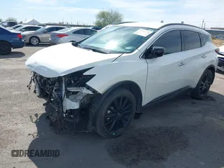 2023 Nissan Murano SV z VIN 5N1AZ2BS4PC114673, wystawiony jako IAAI lot #41566274 z przebiegiem 38 793 mil mil oraz . Historia ofert i sprzedaży dostępna na DreamBid. Obrazek 2.