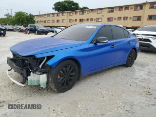 2017 Infiniti Q50 Premium z VIN JN1EV7AR6HM831362, wystawiony jako Copart lot #59576755 z przebiegiem 102 111 mil mil oraz Szkoda całkowita • Salvage title. Historia ofert i sprzedaży dostępna na DreamBid. Obrazek 1.