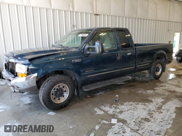 1999 Ford Super Duty F-250 XL with VIN 1FTNX20FXXED58253, listed as a Copart auction lot 71566044 with 122,456 mi miles and Non Repairable. Bid and sale history available at carsss.com. Image 1.