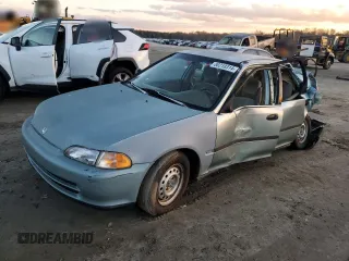 1993 Honda Civic LX z VIN JHMEG8650PS039588, wystawiony jako Copart lot #80210314 z przebiegiem 154 275 mil mil oraz Szkoda całkowita • Salvage title. Historia ofert i sprzedaży dostępna na DreamBid. Obrazek 1.