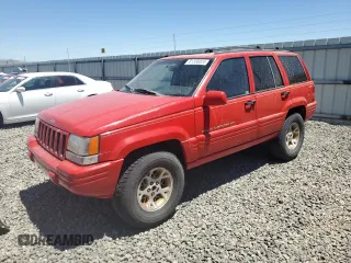 1997 Jeep Grand Cherokee Limited with VIN 1J4GZ78Y7VC573971, listed as a Copart auction lot 61358024 with 171,055 mi miles and Salvage Title. Bid and sale history available at carsss.com. Image 1.