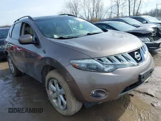 2009 Nissan Murano SL with VIN JN8AZ18W29W211353, listed as a IAAI auction lot 41677855 with 107,126 mi miles and . Bid and sale history available at DreamBid. Image 1.