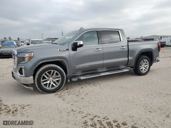 2022 GMC Sierra 1500 Limited SLT with VIN 1GTU9DET8NZ192191, listed as a Copart auction lot 42244485 with 0 mi miles and Salvage Title. Bid and sale history available at carsss.com. Image 1.