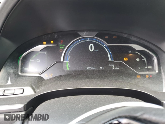 2018 Honda Clarity Plug-In Hybrid with VIN JHMZC5F11JC011244, listed as a Copart auction lot 54581165 with 130,698 mi miles and Salvage Title. Bid and sale history available at carsss.com. Image 9.