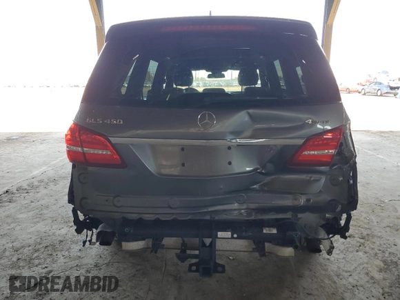 2017 Mercedes-Benz GLS 450 with VIN 4JGDF6EE8HA857966, listed as a Copart auction lot 48589635 with 82,496 mi miles and Salvage Title. Bid and sale history available at DreamBid. Image 6.