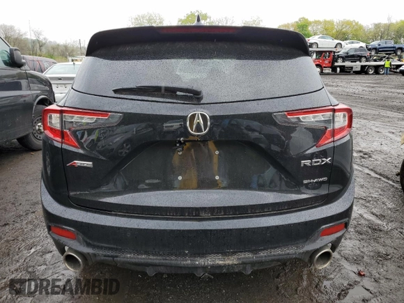 2021 Acura RDX w/A-Spec Package with VIN 5J8TC2H61ML008672, listed as a Copart auction lot 47183693 with 0 mi miles. Bid and sale history available at carsss.com. Image 6.