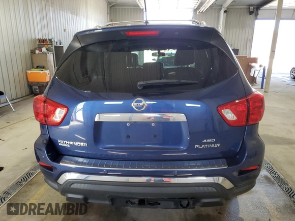 2017 Nissan Pathfinder SL with VIN 5N1DR2MM5HC627668, listed as a Copart auction lot 51353145 with 84,129 mi miles and Salvage Title. Bid and sale history available at carsss.com. Image 6.
