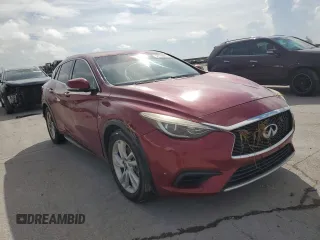 2018 Infiniti QX30 ESSENTIAL with VIN SJKCH5CP1JA050717, listed as a Copart auction lot 64178064 with 0 mi miles and Salvage Title. Bid and sale history available at carsss.com. Image 4.