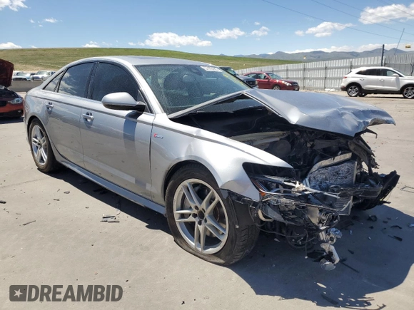 2016 Audi A6 Prestige with VIN WAUHGAFCXGN003553, listed as a Copart auction lot 57470265 with 89,026 mi miles and Salvage title. Bid and sale history available at DreamBid. Image 4.