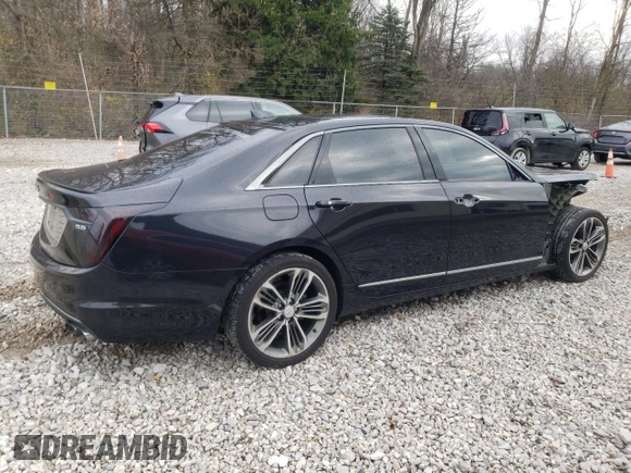2019 Cadillac CT6 Luxury AWD with VIN 1G6KB5RS8KU135391, listed as a Copart auction lot 81174234 with 88,470 mi miles and Salvage title. Bid and sale history available at DreamBid. Image 3.