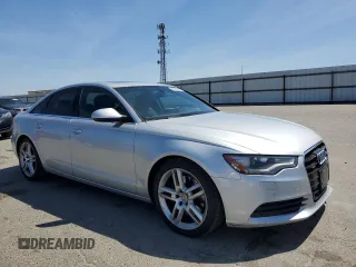 2015 Audi A6 Premium Plus with VIN WAUGFAFC1FN032131, listed as a Copart auction lot 56870595 with 59,958 mi miles and Salvage title. Bid and sale history available at DreamBid. Image 4.