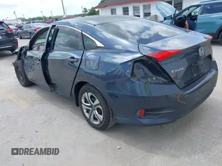 2018 Honda Civic Sedan LX with VIN 19XFC2F59JE010177, listed as a IAAI auction lot 42009728 with 91,404 mi miles. Bid and sale history available at carsss.com. Image 3.