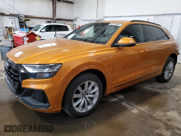 2019 Audi Q8 Prestige with VIN WA1FVAF12KD026669, listed as a Copart auction lot 59744465 with 174,540 mi miles and Salvage title. Bid and sale history available at DreamBid. Image 1.