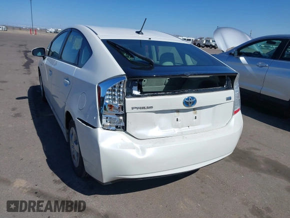 2011 Toyota Prius I with VIN JTDKN3DU1B0270124, listed as a IAAI auction lot 41871546 with 272,088 mi miles. Bid and sale history available at carsss.com. Image 6.