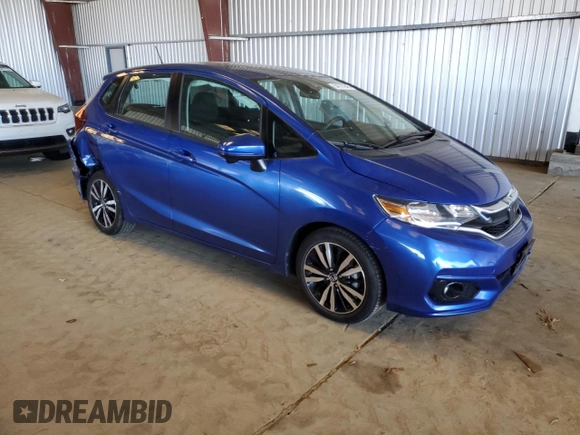 2019 Honda Fit EX with VIN 3HGGK5H87KM753347, listed as a Copart auction lot 54721945 with 12,572 mi miles and Salvage Title. Bid and sale history available at DreamBid. Image 4.