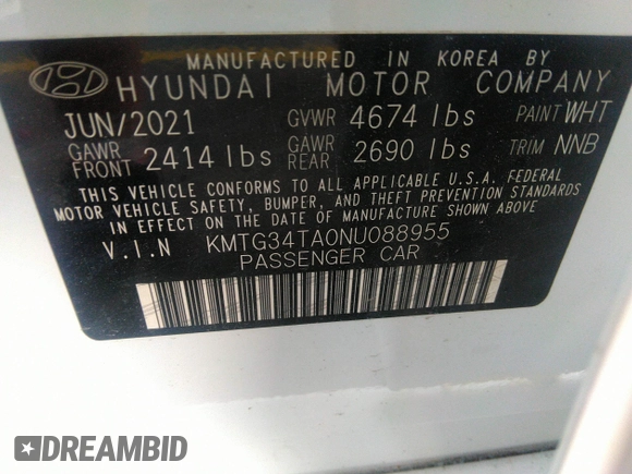 2022 Genesis G70 2.0T с VIN KMTG34TA0NU088955, выставлен на аукционе IAAI как лот 40444202 с пробегом 14 315 миль миль и . История ставок и продаж доступна на DreamBid. Изображение 9.