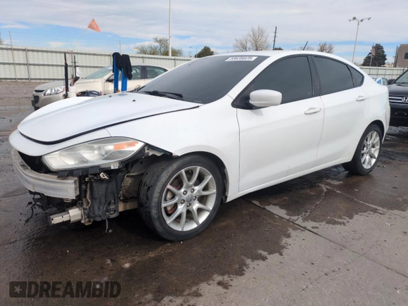 2013 Dodge Dart SXT with VIN 1C3CDFBA9DD139959, listed as a Copart auction lot 50638025 with 112,386 mi miles and Salvage Title. Bid and sale history available at carsss.com. Image 1.