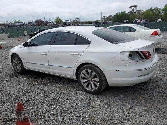 2010 Volkswagen CC Sport with VIN WVWML7AN9AE516101, listed as a Copart auction lot 50011075 with 143,015 mi miles and Salvage Title. Bid and sale history available at carsss.com. Image 2.