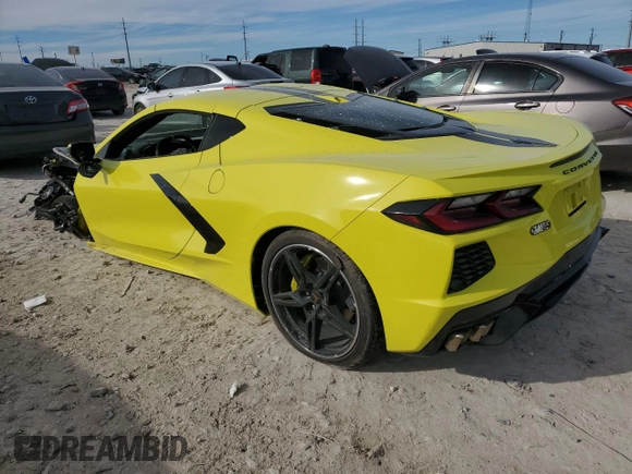 2021 Chevrolet Corvette 3LT with VIN 1G1YC2D4XM5105231, listed as a Copart auction lot 81919184 with 11,529 mi miles and Salvage Title. Bid and sale history available at carsss.com. Image 2.
