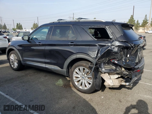 2021 Ford Explorer Limited with VIN 1FM5K8FW0MNA17072, listed as a Copart auction lot 60516975 with 45,786 mi miles and Salvage title. Bid and sale history available at DreamBid. Image 2.