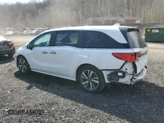 2021 Honda Odyssey Touring with VIN 5FNRL6H85MB008260, listed as a Copart auction lot 49244845 with 58,570 mi miles and Salvage Title. Bid and sale history available at carsss.com. Image 2.