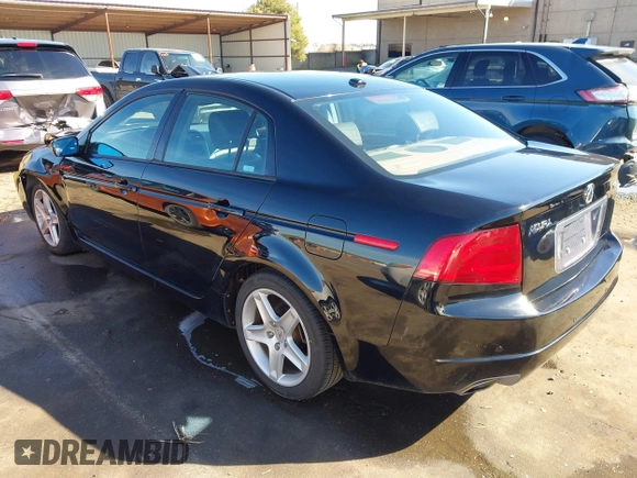 2005 Acura TL with VIN 19UUA66205A075911, listed as a IAAI auction lot 41667304 with 91,575 mi miles. Bid and sale history available at carsss.com. Image 3.