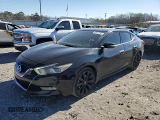 2017 Nissan Maxima Platinum with VIN 1N4AA6AP8HC437017, listed as a Copart auction lot 88601565 with 113,083 mi miles and Salvage title. Bid and sale history available at DreamBid. Image 1.