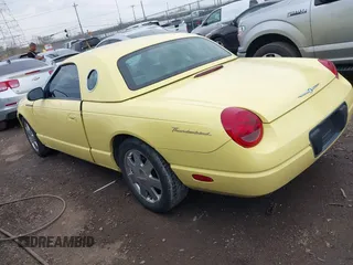 2002 Ford Thunderbird w/Hardtop Premium with VIN 1FAHP60A52Y105685, listed as a IAAI auction lot 41879044 with 116,772 mi miles. Bid and sale history available at carsss.com. Image 3.