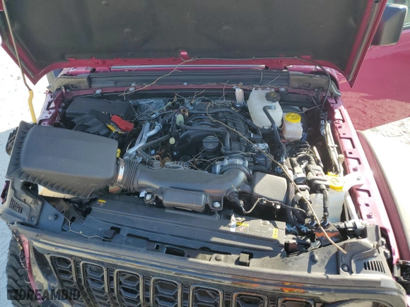 2024 Jeep Wrangler Sport S with VIN 1C4PJXDG8RW323265, listed as a Copart auction lot 76496394 with 3,060 mi miles and Salvage Title. Bid and sale history available at carsss.com. Image 12.