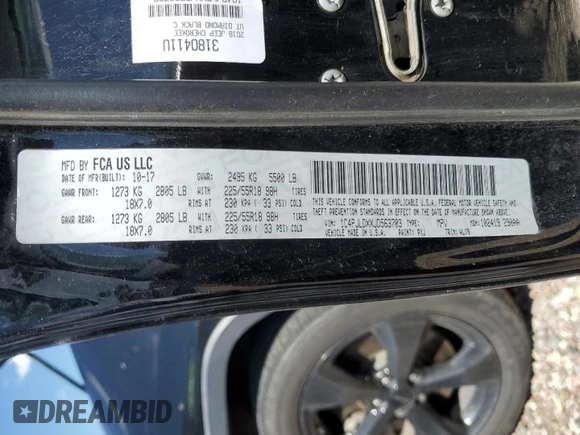 2018 Jeep Cherokee Limited z VIN 1C4PJLDXXJD563703, wystawiony jako Copart lot #65749914 z przebiegiem 122 338 mil mil oraz Szkoda całkowita • Salvage title. Historia ofert i sprzedaży dostępna na DreamBid. Obrazek 13.