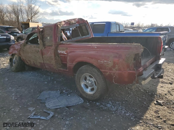 2001 Ford Ranger XL Fleet with VIN 1FTZR15UX1TA17757, listed as a Copart auction lot 84083294 with 0 mi miles and Salvage Title. Bid and sale history available at carsss.com. Image 2.