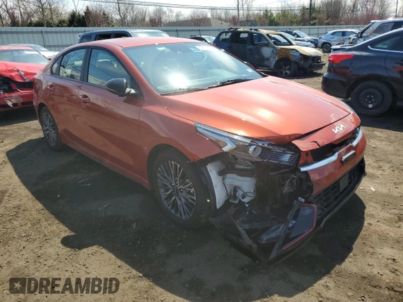 2024 Kia Forte GT-Line with VIN 3KPF54AD1RE734977, listed as a Copart auction lot 52178585 with 12,196 mi miles and Salvage Title. Bid and sale history available at carsss.com. Image 4.