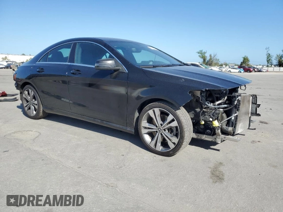 2019 Mercedes-Benz CLA with VIN WDDSJ4EB6KN721829, listed as a Copart auction lot 45886493 with 99,707 mi miles. Bid and sale history available at carsss.com. Image 4.