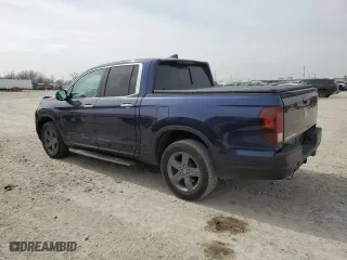 2021 Honda Ridgeline RTL-E with VIN 5FPYK3F7XMB022704, listed as a Copart auction lot 47239635 with 31,428 mi miles and Salvage Title. Bid and sale history available at carsss.com. Image 2.
