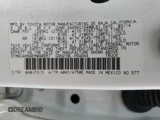 2014 Toyota Tacoma PreRunner with VIN 3TMKU4HN9EM040957, listed as a Copart auction lot 76579404 with 91,222 mi miles and Salvage title. Bid and sale history available at DreamBid. Image 12.