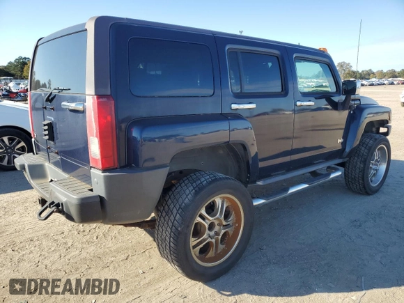 2007 Hummer H3 SUV with VIN 5GTDN13E978101610, listed as a Copart auction lot 83989514 with 224,987 mi miles and Clean Title. Bid and sale history available at carsss.com. Image 3.