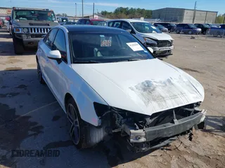 2017 Audi A3 Sedan Premium with VIN WAUAUGFF5H1028537, listed as a IAAI auction lot 41295899 with 106,680 mi miles. Bid and sale history available at carsss.com. Image 1.