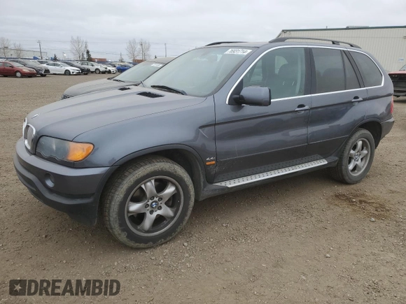 2003 BMW X5 4.4i with VIN 5UXFB33563LH39813, listed as a Copart auction lot 76931714 with 230,524 mi miles and Clean Title. Bid and sale history available at carsss.com. Image 1.