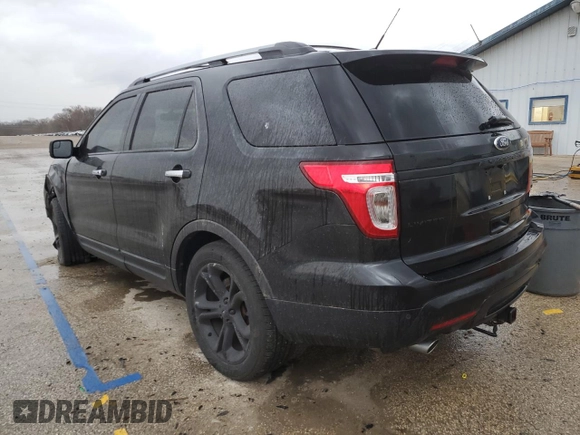 2015 Ford Explorer Limited with VIN 1FM5K8F88FGA70076, listed as a Copart auction lot 49781695 with 158,196 mi miles and Salvage Title. Bid and sale history available at DreamBid. Image 2.
