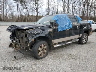 2008 Ford F-150 XLT with VIN 1FTPW14V18KF04145, listed as a Copart auction lot 45287865 with 163,572 mi miles and Salvage Title. Bid and sale history available at carsss.com. Image 1.