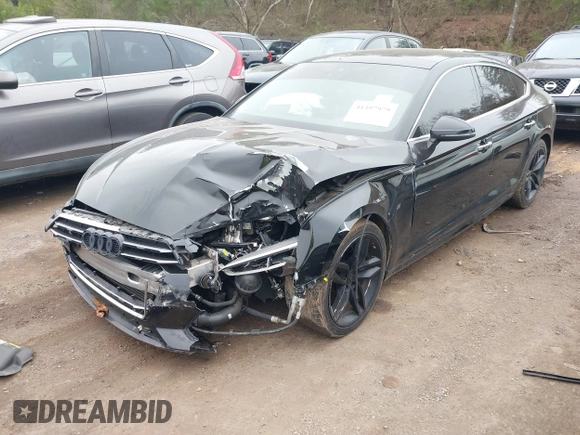 2019 Audi A5 Sportback Premium with VIN WAUANCF50KA054404, listed as a IAAI auction lot 41497979 with 90,736 mi miles. Bid and sale history available at carsss.com. Image 17.